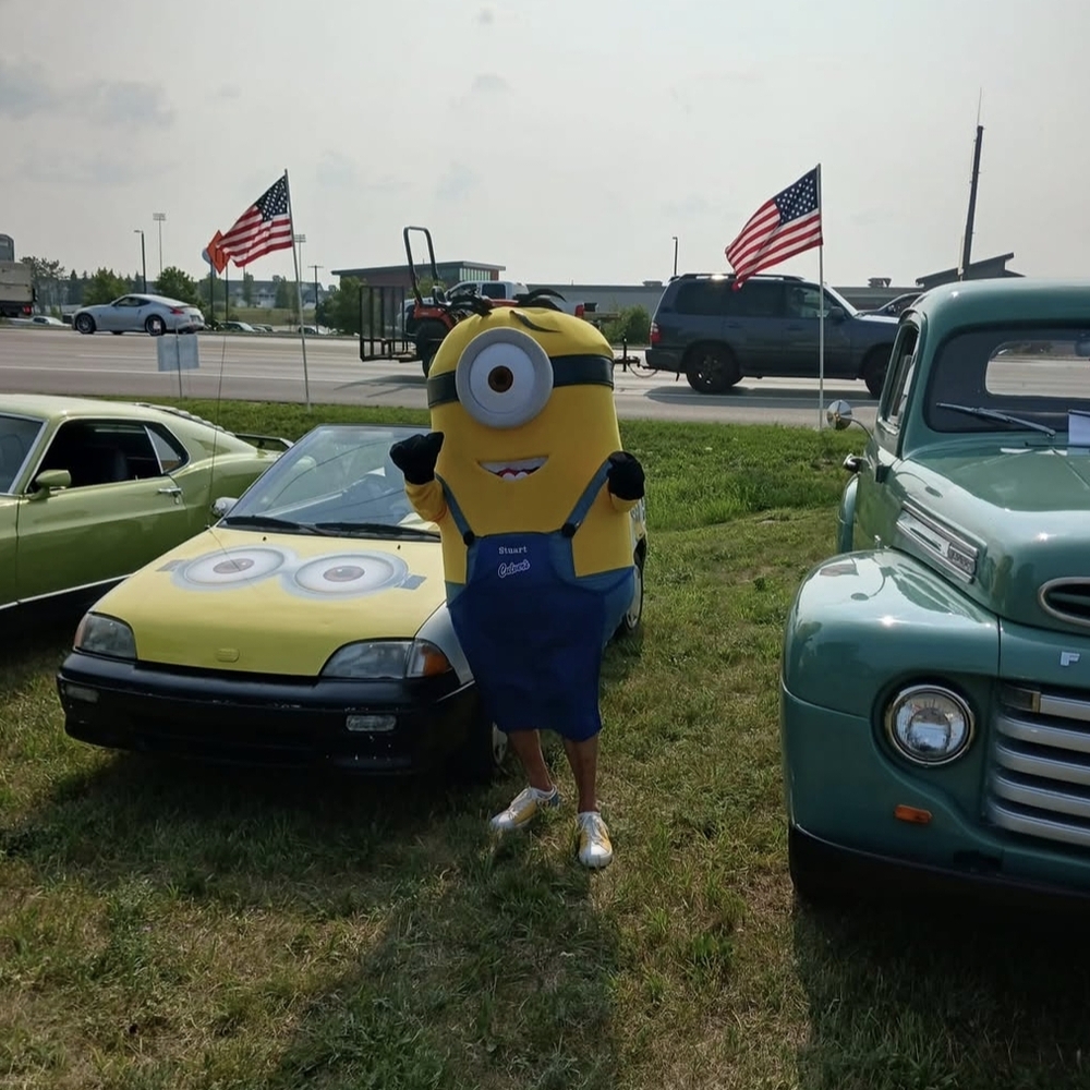Minion Costume with Blue Overalls